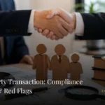 "Professional corporate meeting showing handshake with legal documents, symbolizing compliance and governance in a Related Party Transaction setup"