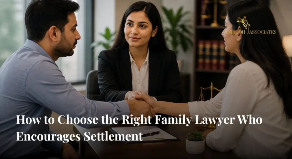 How to chooose right family lawyer with good settlement - ANIRUDH ASSOCIATE