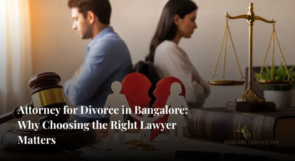 Attorney for Divorce in Bangalore consulting a separating couple with legal documents, child custody, alimony, and family law representation- ANIRUDH ASSOCIATE