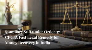 Summary Suit under Order 37 CPC for fast money recovery through documentary evidence in India - Anirudh Associate