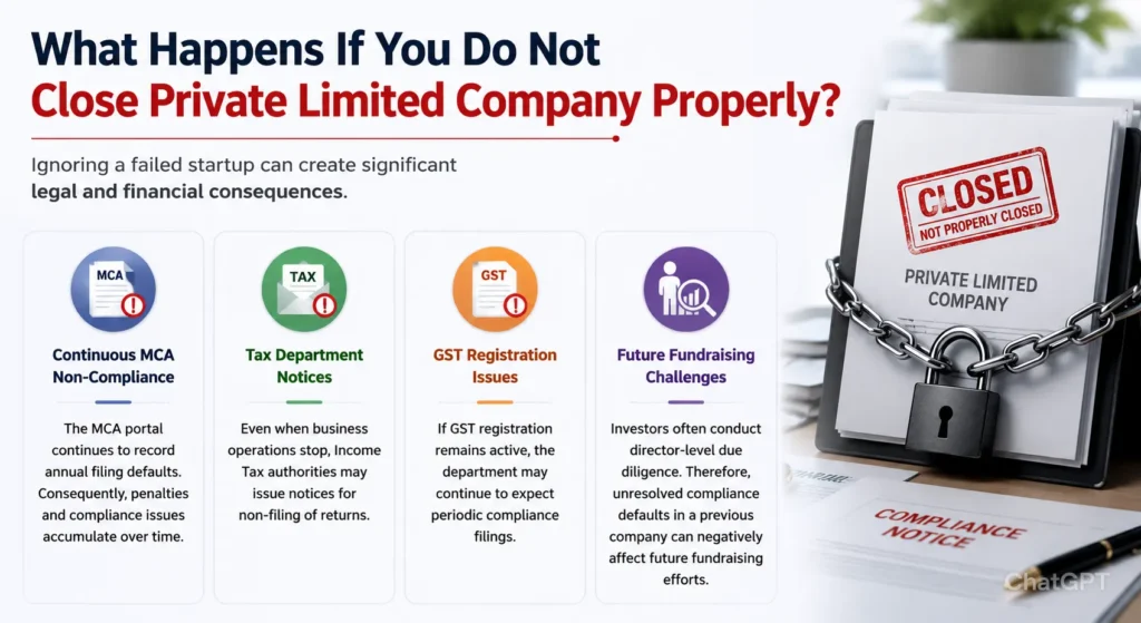 Close private limited company properly to avoid MCA penalties, tax notices, GST issues, and future compliance challenges - Anirudh Associate